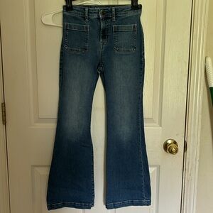 SIZE 12 in  girls . GAP JEANS Super duper cute! Flared legs at bottom.